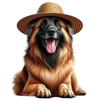 Pastor belga con sombrero como imagen de alimentación canina