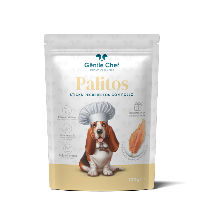 Envase Gentle Chef de premios recubiertos con pollo
