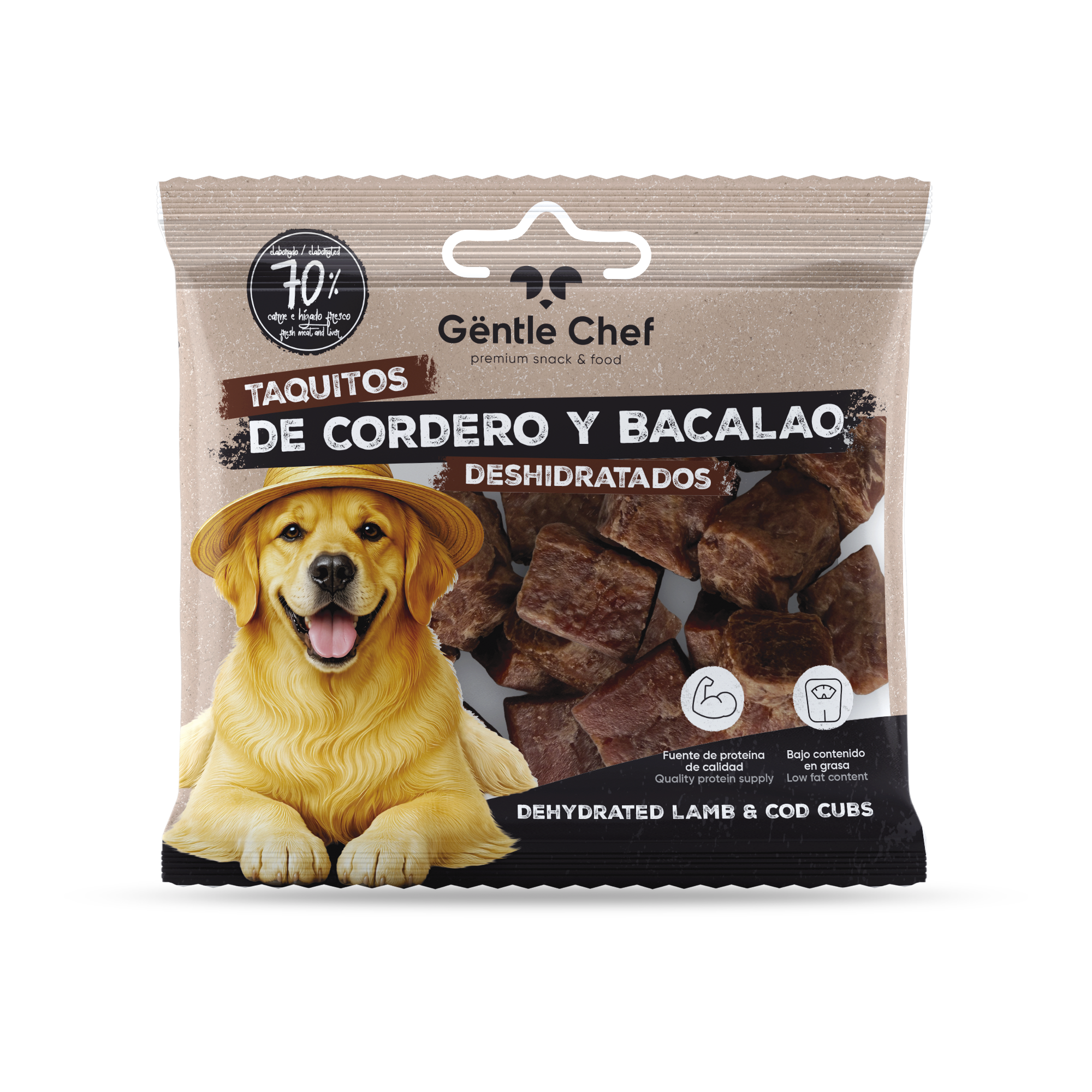 Taquitos de cordero y bacalao