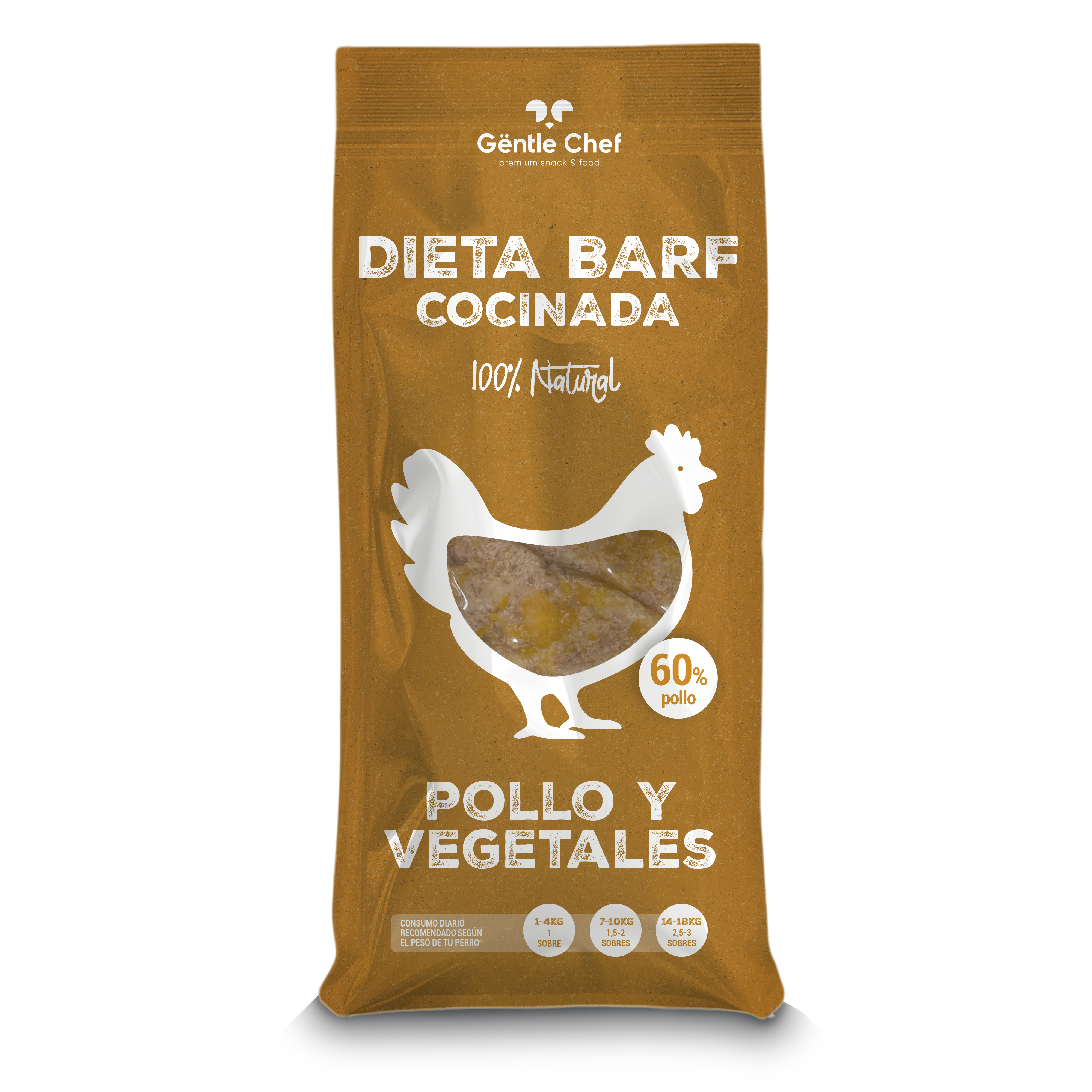 Barf Cocinada de Pollo con Vegetales 200g